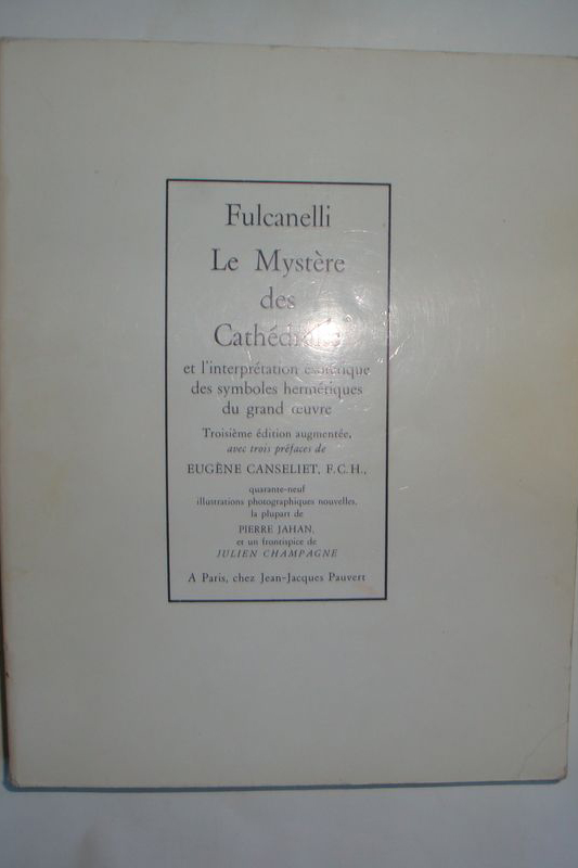 Fulcanelli - Tajemnica katedr (wydanie francuskie)