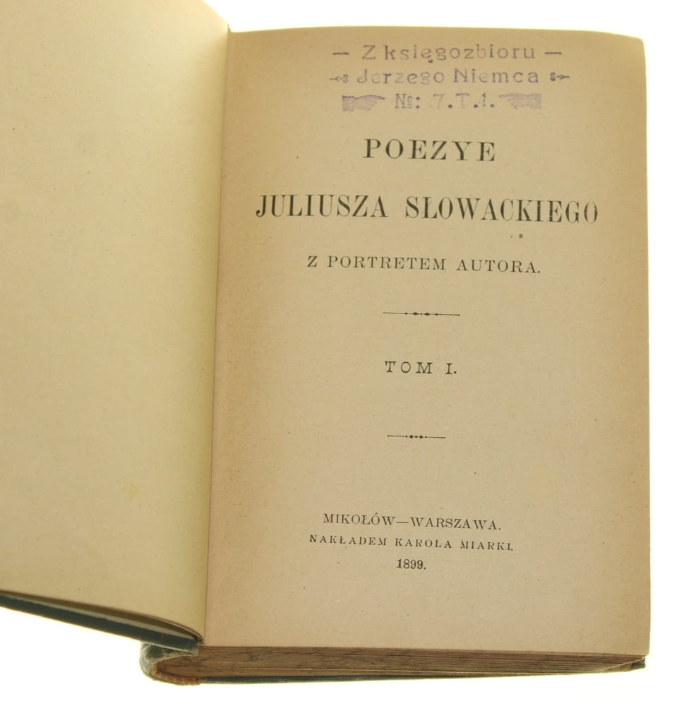 Poezye Juliusza Słowackiego