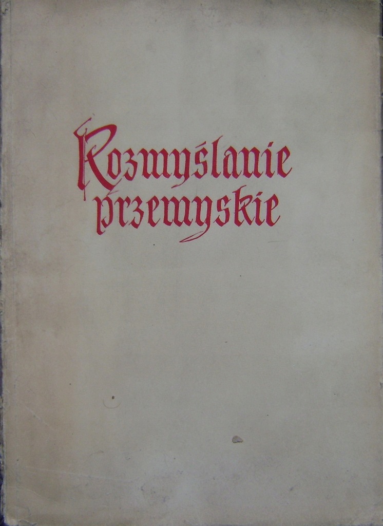 Rozmyślanie przemyskie